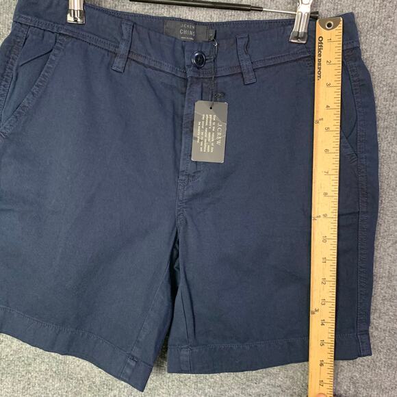 NEW J.Crew Chino Shorts Women's 4 Navy Casual Summer Essential - Picture 6 of 11